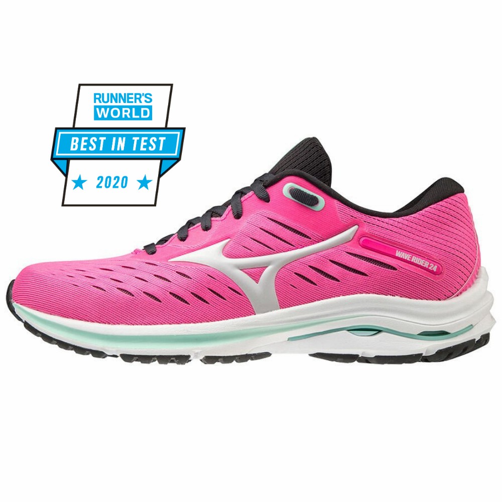 Tenis Para Correr Mizuno Wave Rider 24 Para Mujer Rosas 3627891-TO